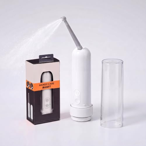 OHAANYY Bidet Elettrico Portatile Doccetta Intima Batterie AAA 180ml | Spruzzatore igienico impermeabile IPX7 campeggio, tre modalità pressione, ugello orientabile centottanta gradi flacone