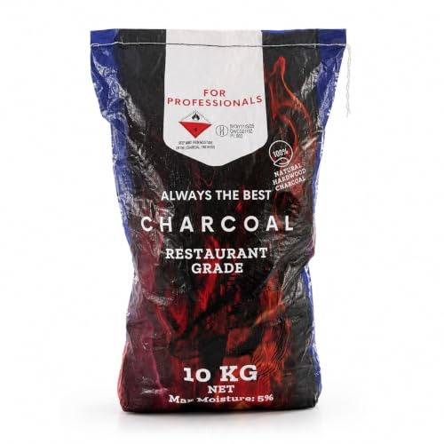 Power Coal Naturcoal Premium Quebracho Holzkohle 10kg - Natürliche Grillkohle für BBQ, Räuchern, und Grillen. Langanhaltende Glut, geringe Rauchentwicklung, Restaurantqualität