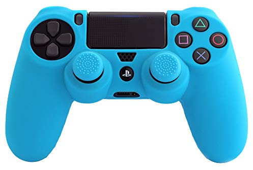 FR·TEC - Silicone Sleeve + Grips, Color Azul- PS4