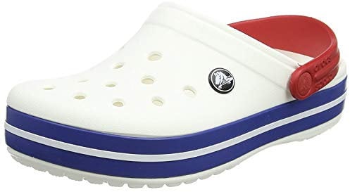 Crocs Unisexe Adulte Crocband Clog Sabots, White/Blue Jean, 38/39 EU