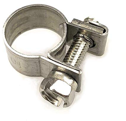 Jubilee Junior Clip 10-12mm Marine Grade Stainless Steel Mini Hose Clips - pack of 2