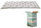EVERGREENWEB Memory Foam-Topper für Einzelmatratze 7 cm hoch, Polsterung des Matratzenbezugs mit Memory-Schaumflocken, orthopädischer Futon mit Weichheitseffekt und antibakterielles Futter90x200