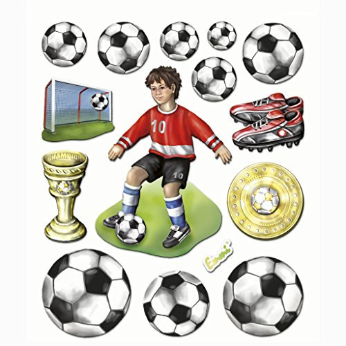 Roth XXL 3D-Sticker Fußball 30x30 cm 15 Teile