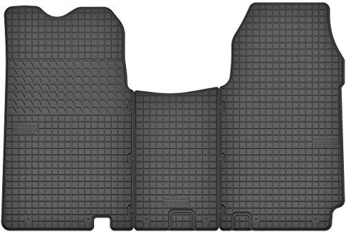 Gummimatten Gummi Fußmatten Satz für Nissan Primastar (06-14) / Opel Vivaro I (01-14) / Renault Trafic II (01-14) - Passgenau