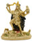 Antikes Gold Hindu-Gott Kali Statue - Indisches Idol Murti Pooja Artikel Kali Maa Figur Haus Tempel Mandir Dekor Religion Puja Dekorationsartikel