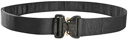 Tasmanian Tiger TT Modular Belt längenverstellbarer, modularer Dienst-Gürtel mit Lasercut-Molle, Koppel-Gürtel mit Cobra-Schließe, Schwarz,Gr. S