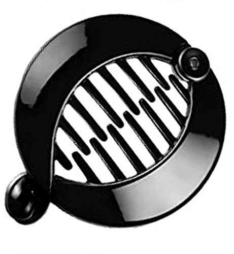 ANCLLO 2 pièces pince banane peigne à cheveux ronde filles support pour queue de cheval emboîtement peignes banane pour Volume cheveux épais (Le noir)