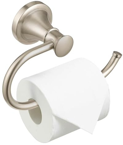 BESy Brushed Nickel Toilet Tissue Paper Holder Brushed Nickel Bathroom Accessories Toilet roll Paper Hanger, Wall Mounted, Rustproof
