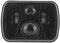 KIMISS H4 7 Pollici LED Faro Quadrato, Proiettore Ad Alta Luminosità 12-24V Adatto per Wrangler YJ/Cherokee XJ Ecc