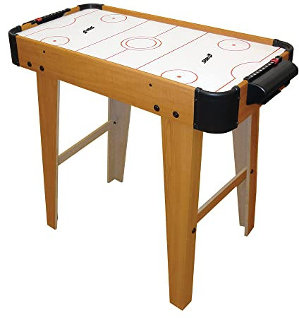 Sport One, Air Hockey Compact Tisch mit Beinen für Jugendliche, Unisex, Holz, Einheitsgröße