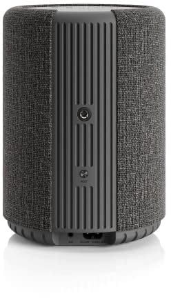Audio Pro Altavoz Bluetooth y WiFi Inalámbrico Multiroom - Pequeño Bafle Estéreo con AirPlay2, Google Cast, Spotify Connect y HiFi - Diseño Elegante - Montaje Pared o Techo A10 MkII - Gris Oscuro