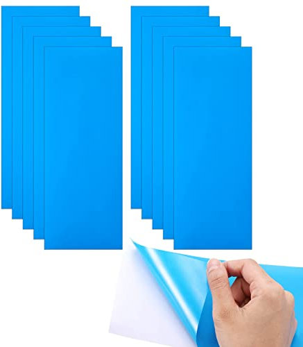 Selbstklebende Reparaturflicken Pool für Schwimmbecken, 10 Stück PVC Pool Reparaturset, Selbstklebend Unterwasser Reparatur Pool Flicken für Wasserbett Schwimmbäder Aufblasbares Boot (Rechteck)