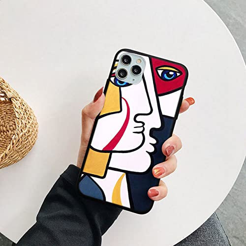 Picasso Abstrakte Kunst Malerei Handyhülle für iPhone 11 12 13 Pro XS MAX Mini 8 7 6 6S Plus X 5S SE 3 2022 2020 XR Silikonhülle, cxlhohua, für iPhone 13 6.1