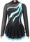 Alvivi Eiskunstlauf Kleid für Kinder Mädchen Ballettkleid Ballettanzug Gymnastikanzug Latein Tanzkleid Eislaufen Wettbewerb Tanzkleidung Lake Grün 134-140