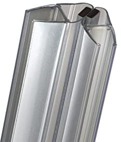 Schulte paire de joints magnétiques universels 45° dégrées, 201 cm recoupable, pour paroi porte de douche épaisseur verre 5-8 mm