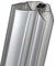 Schulte paire de joints magnétiques universels 45° dégrées, 201 cm recoupable, pour paroi porte de douche épaisseur verre 5-8 mm
