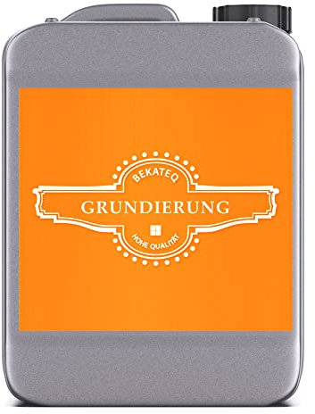 BEKATEQ Spezial Grundierung 10l, Haftvermittler für kreative Effektspachtel Wandgestaltung wie Betonlook, Stucco, Sichtbeton, Effektputz, Marmorputz, Rosteffekt - Tiefengrund, Haftgrund S1250