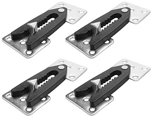 SameeHome Sektionaler Sofa-Verbinder, 4 Stück Sofaverbinder aus Metall mit Druck