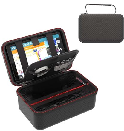 Digicharge 5'' Navi Hülle Tasche für Garmin Drive 53 52 51 DriveSmart 55 Zumo, Tomtom Go Classic 5'' 2nd Gen Lite Professional Discover 5’’ Premium 5” Expert 5’’ Basic 5 Essential Go 5200 5-Zoll GPS