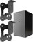 Supports Muraux D'enceinte pour HW Q930B HW Q930C HW Q990B HW Q990C SX Q990B, Support de Montage Mural Réglable en Métal, Conception Peu Encombrante, Support Stable