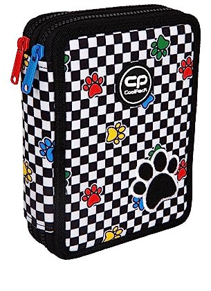 Goldkids COOLPACK XXXL Federtasche Federmappe Federmäppchen 38-teilig gefüllt Schüleretui 2-stockig 20 x 14 x 5 cm Catch ME Pfoten inkl. Aufgabenheft