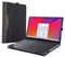 Forubar Laptop Case Cover for 15 Lenovo Yoga 7i Gen 5 / Yoga 7 15ITL5 2 in 1 [Do Check Model] Notebook Sleeve Computer Bag Protective PU Shell Accessories (Black)