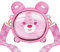 Bouteille D'eau Bear, 750 ml Cartoon Waterbottle, Gourde Pour Enf.ants Avec Large Sangle, Double Buvable, Bouteille Anti-fuite, Sans BPA, Bouteille D'eau À Paille Pop-up Automatique À Un Bouton
