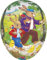 Nestler XXL 35cm Osterei zum Befüllen - Handgemachte Eier aus Pappe mit wunderschönen Motiven - Liebevolles Ostergeschenk (Wanderschaft)