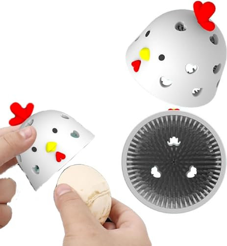 Egg Brush Cleaner, Egg Scrubber for Fresh Eggs, Silicone Cleaning Brush Tools for Egg Washer, Multifunctional Vegetable Brush, Egg Scrubber Fruit Cleaner, Egg Cleaning Tool (1)