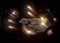 Displate Offiziell Star Trek MetallPoster Magnetische Befestigung Inklusive Lizenziert Bilder Hochwertiges Poster Ships Of The Line Defiant in battle Poster 67.5 cm x 48 cm