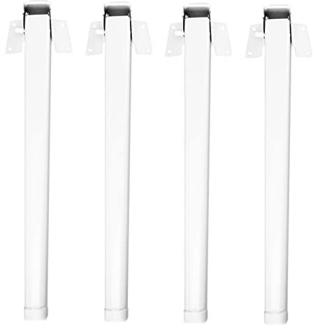 4 Stück Klapptisch Basis Nachttisch Zubehör Tisch Möbel Möbelbeine Klapptisch Möbel Möbelbeine Höhenverstellbar Tisch Möbel Möbelbeine Klapptisch Möbel Möbelbeine Eisen Weiß ( Color : White , Size : 3