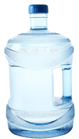 Water Dispenser Bottle Water Storage 7.5L Water Jug with Handle Heavy Duty Water Container with Screw Cap Food Grade PC Sealed Transparent Water Tank