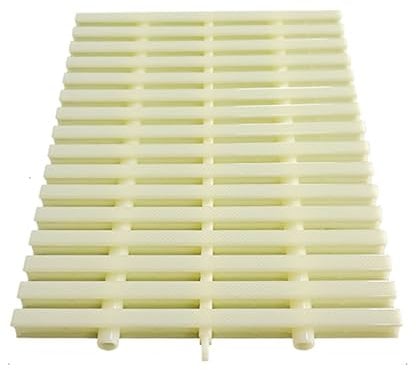BZJPRFC Überlaufgitter for Schwimmbeckenabläufe, Einrastbare Überlaufgitter for Dachrinnen, Abdeckungen for Ablaufgitter for Oberirdische Pools Und Duschen for Gehwege Und Balkone(Size:18x100CM/2pcs)