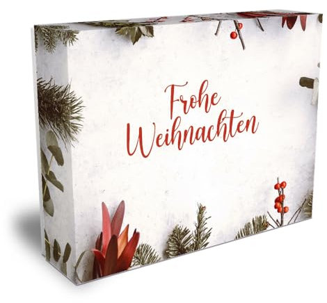Postalo Weihnachten Geschenkbox - Weihnachts-Geschenkkarton - Geschenkkarton 13×10×3 cm
