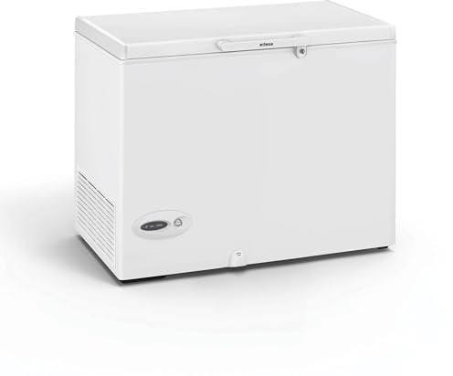 Edesa Congelador Horizontal EZH-2811 /A Frío Homogéneo Regulación Mecánica de Temperatura con Cesto Iluminación LED Capacidad Neta 275 L Consumo Eléctrico 225KW/Año Ancho 109 cm Color Blanco