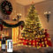 Christbaumbeleuchtung mit Ring, 400LED Lichterkette Weihnachtsbaum, Weihnachtsbeleuchtung mit 16 Stränge, 8 Modi Timer, IP45 Wasserdicht,LED Lichterkette für Tannenbaum,Partys,Weihnachten,Warmweiß