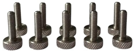 Precisiongeek – Rändelschraube M5 x 15 mm – Edelstahl – 10 Stück – CNC-gefertigt – Handverstellbar – Für Möbel, Modellbau & Maschinenbau – Made in EU