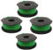Galenkong Lot de 4 bobines de fil A6482 compatibles avec Black and Decker GL7033 GL8033 GL9035 - Bobine de fil standard de rechange pour débroussailleuse (6 m x 2 mm)