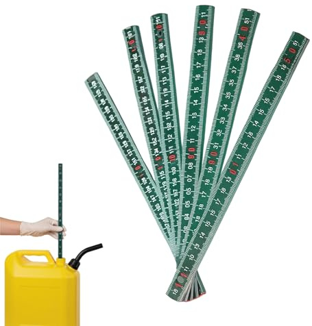 Oil Tank Dipstick Heating Oil Level Gauge, Oil Tank Level Gauge, Folding Rule, Measuring Stick, Metre Stick for Check The Accurate Oil Level