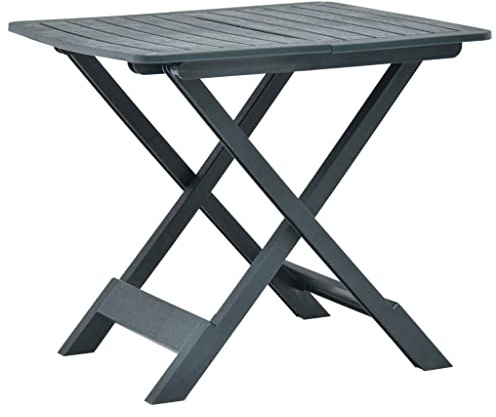 ChicAbode Gartentisch Klappbar Grün 79x72x70 cm Kunststoff