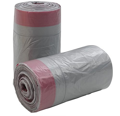 Gitany 50L Swing Bin Liners, Drawstring Bin Liner, Plastic Bin Liner Bags, 125 Bags