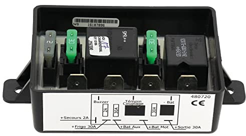 INOVTECH Coupleur 2 Batteries 3 Sorties avec sécurité