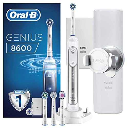 Oral-B Power Genius 8600 Brosse à dents électrique en argent développé 780 g