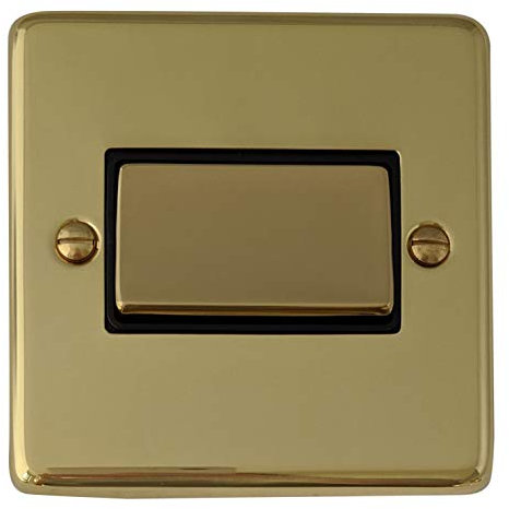 Contour Polished Brass Fan Isolator Switch (Brass Switch) - CB369