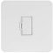 Soho Lighting White Metal Flat Plate 13A Unswitched Fuse Connection Unit Wht Ins Screwless