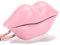 Landline Phone, European Style Telephone Fashionable Lips Shape Desktop Landline Phone for Home, Hotel, etc.(Pink)