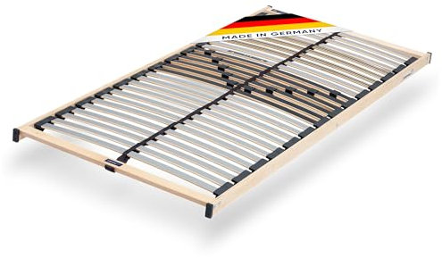 CubeSleep Lattenrost Base NV 28-Leisten 5-Zonen Lattenrahmen | Progressive Federung mit Härteregulierung | Made In Germany | GS Zertifiziert – geprüfte Sicherheit (140 x 220 cm)