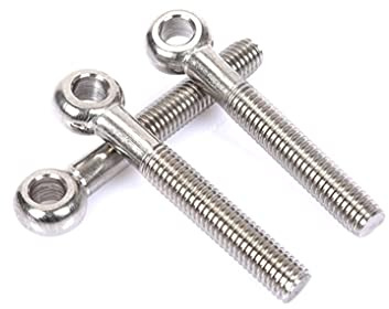 BOZONLI bulloni a occhiello, bullone ad anello, golfare, viti ad occhio in 304 acciaio Inox, M10×60mm,2 pcs