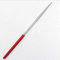 Lime aiguille ronde diamant 3 mm x 140 mm Grain 150 pour métal, verre, pierre Rouge