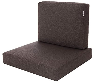 HOBBYGARDEN Miatech Kissen für Rattansessel Rattanmöbel Gartenmöbel Technorattan Innen/Draußen 60x55cm Braun